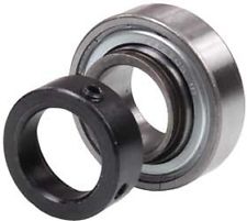 CSA206-18, 1-1/8" Bore Cylindrical OD, Insert Bearing w/Locking Collar