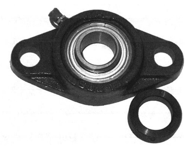 SAFL206-20g, 2 Bolt (small) Flange, 1-1/4" Bore w/ collar