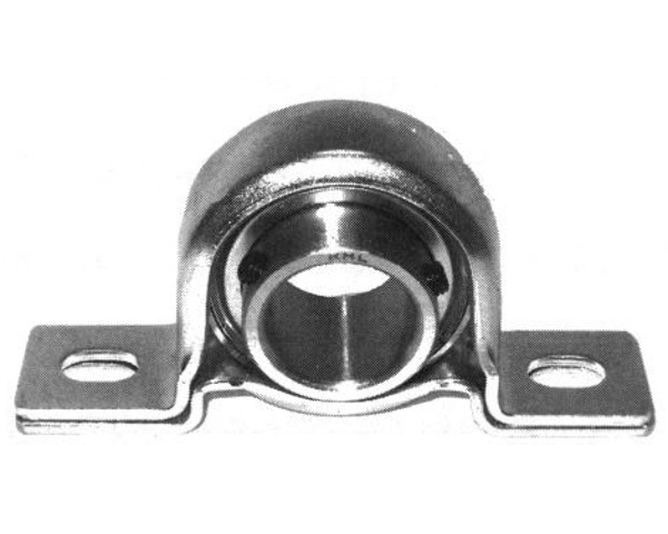 SBPP206-20, 1-1/4" Bore Stamped Steel Pillow Block, Zinc Plated, set screw